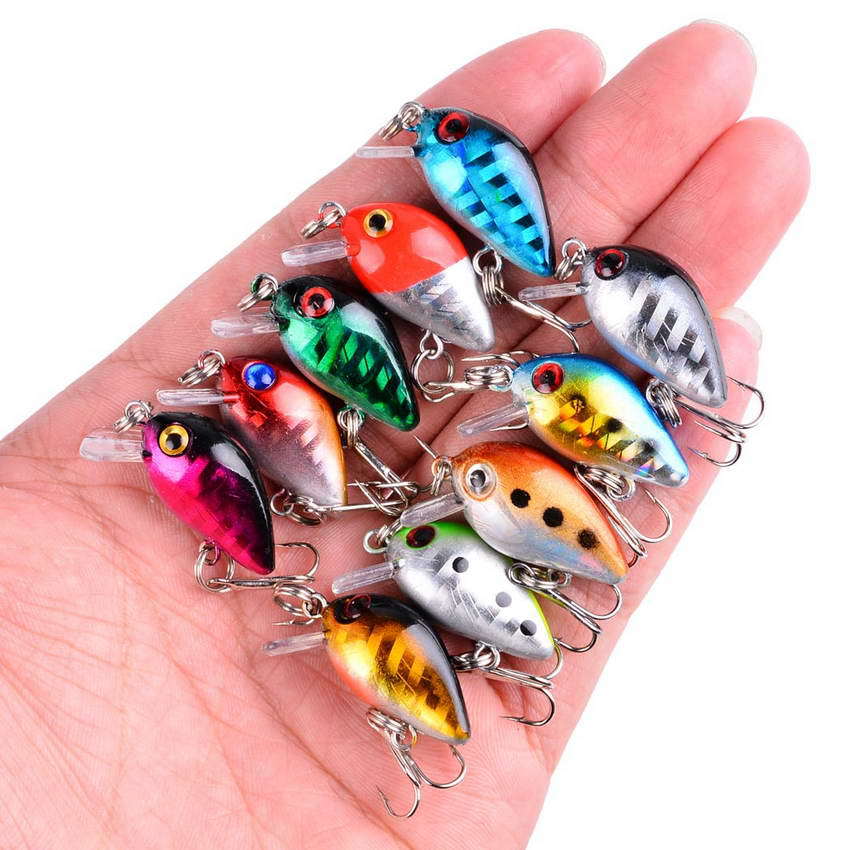 Fishing Lure Crankbait - Fishing Lure Small Minnow Mini Wobble