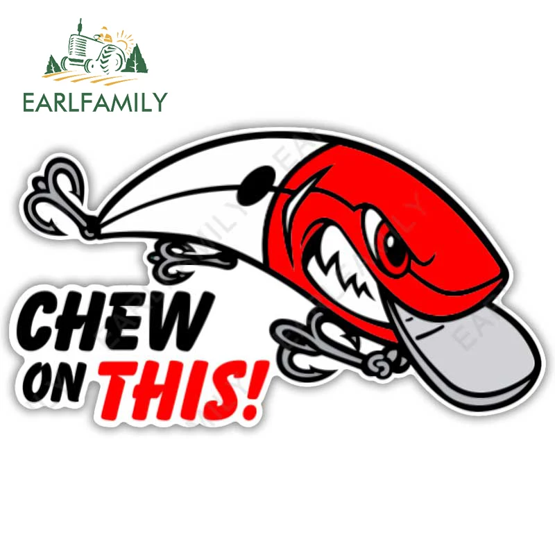 Fishing Lure Box - EARLFAMILY Chew on This Lure Sticker