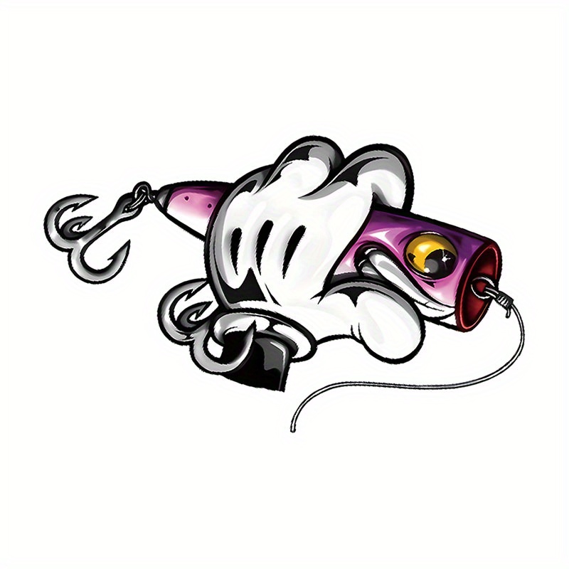 Fishing Lure Box - Cartoon Fish Fishing Lure Stickers 1Pc,