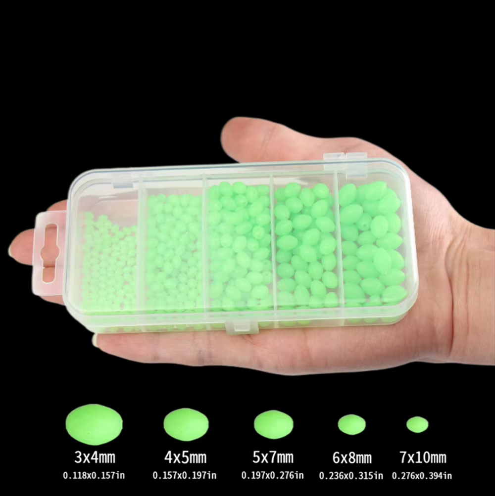 Fishing Lure Kit - 375Pcs/Set Night Luminous Fishing Hard Beads