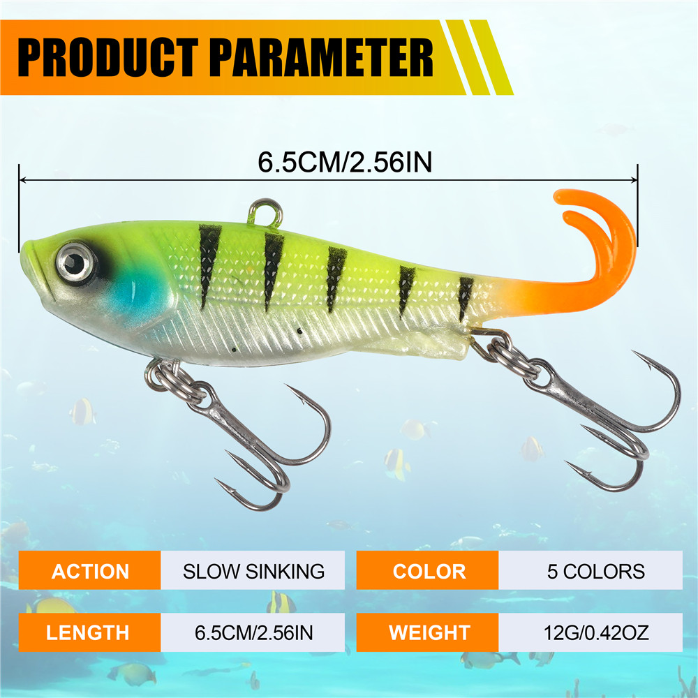 5Pcs Pre-Rigged Jig Head Wobbl - огляд і ціна Fishing Lure Spinnerbait