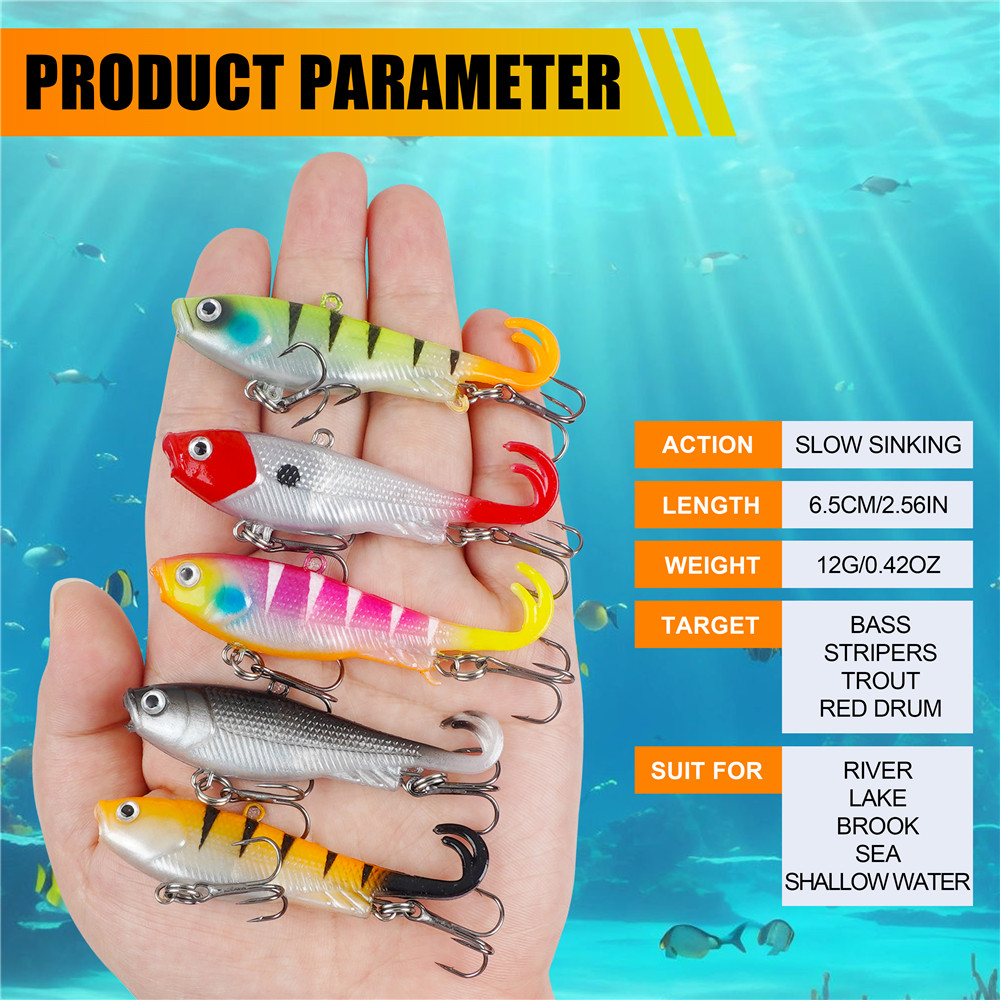 5Pcs Pre-Rigged Jig Head Wobbl - огляд і ціна Fishing Lure Spinnerbait