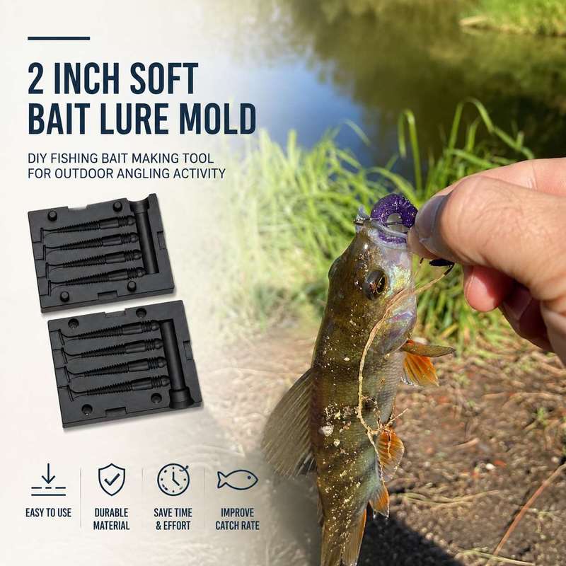 2 Inch Soft Bait Lure Mold DIY - огляд і ціна Fishing Lure Kit