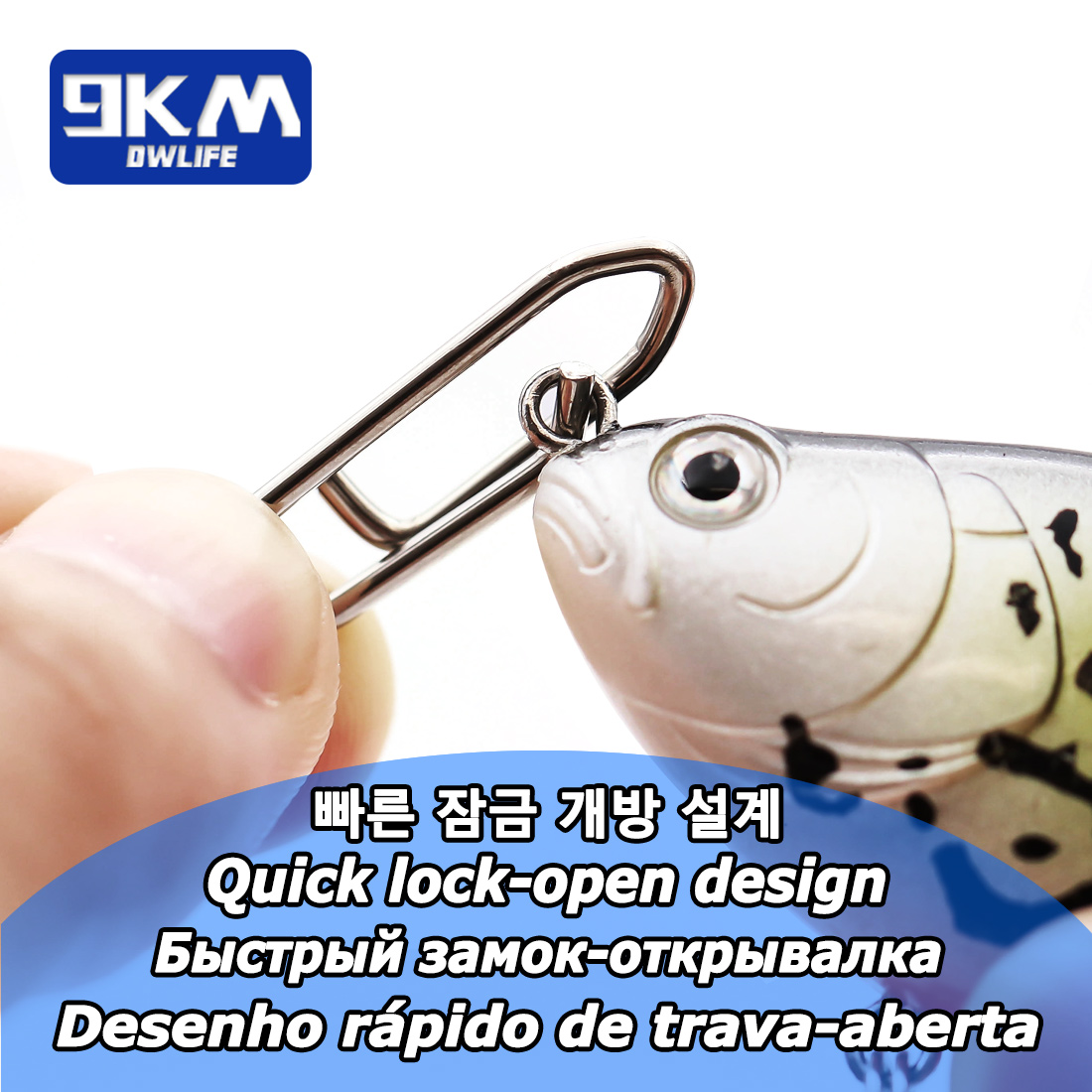9KM Fishing Snap Kit 110pcs St - огляд і ціна Fishing Lure Kit